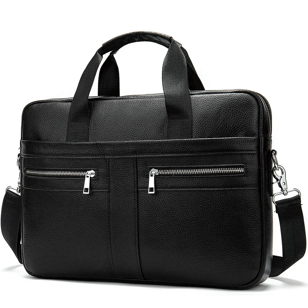 Business Leather Briefcase Men's Foreign Trade First