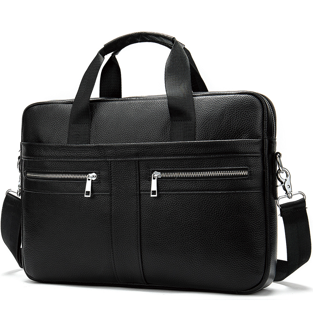 Title 2, Business Leather Briefcase Mens Foreign Trade ...