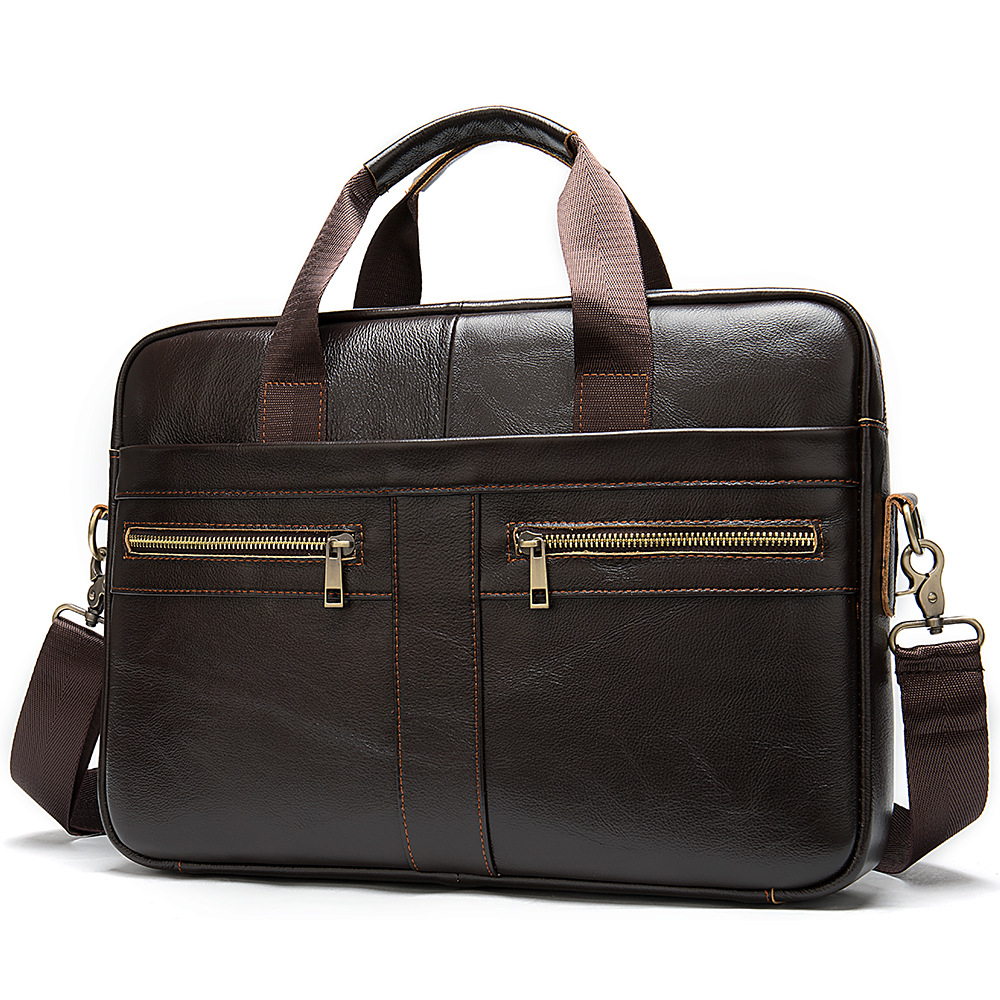 Title 3, Business Leather Briefcase Mens Foreign Trade ...