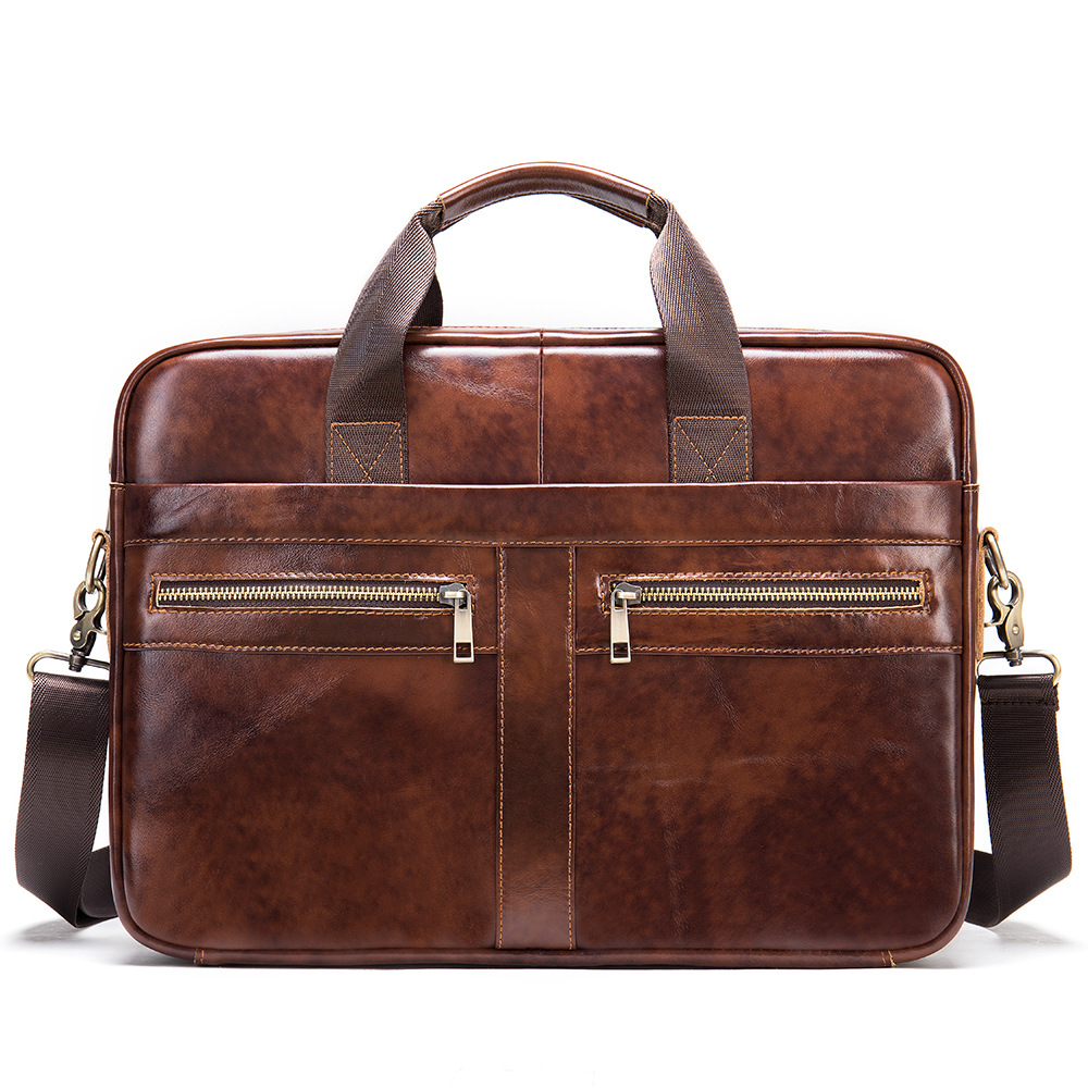 Title 6, Business Leather Briefcase Mens Foreign Trade ...