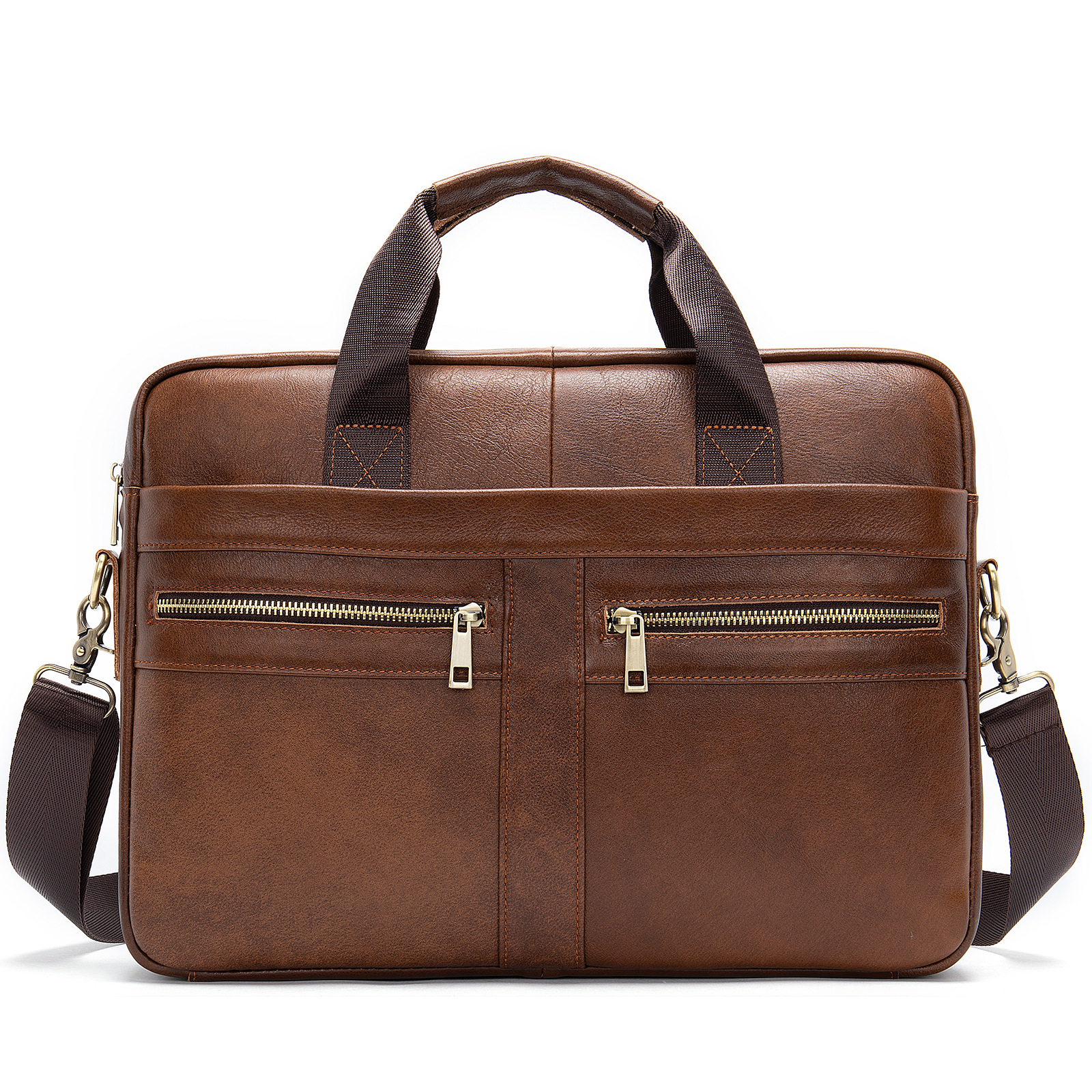 Title 8, Business Leather Briefcase Mens Foreign Trade ...