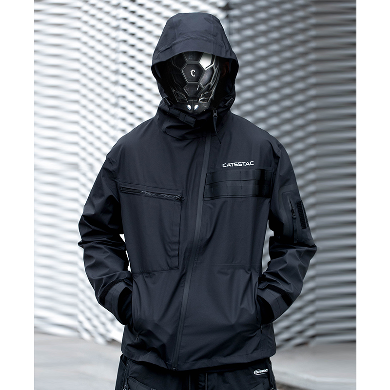 Title 5, Tilted Zippered Hooded Jumper Man