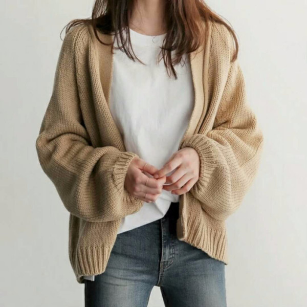 Autumn And Winter Loose All Match Short Sweater Women Khaki - Shop at LoveMi