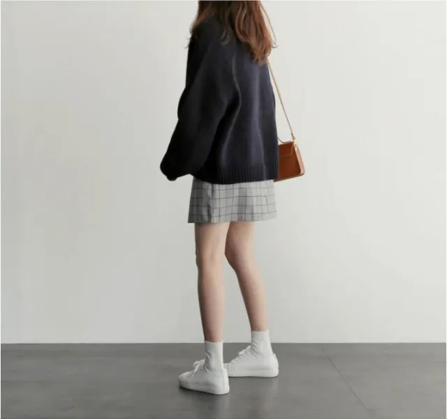 Autumn And Winter Loose All Match Short Sweater Women Blue - Shop at LoveMi