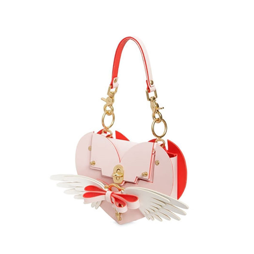 Title 3, Bow Wing Lock Buckle Love Hand Cross-Body tas, ...