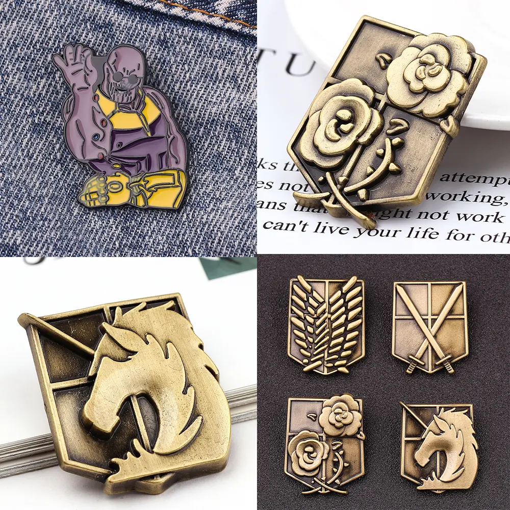 Fashion Creative Oil Drop Brooch Trend Versatile Bag Badge