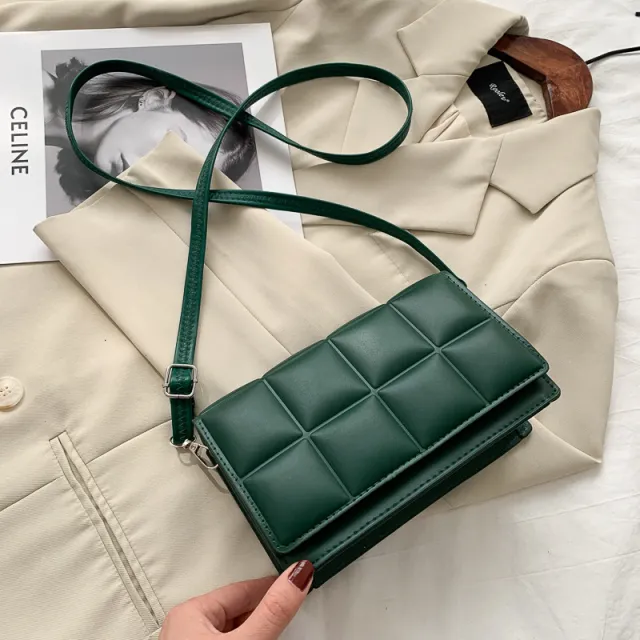 Niche Design Messenger Bag Trendy Female Bag Green - Shop at LoveMi