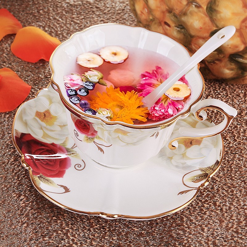 Cup Ceramic Milk European Style Set With English Coffee Breakfast Cup