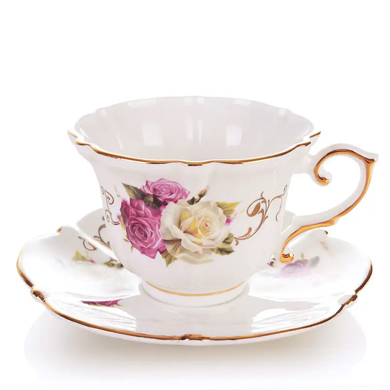 Cup Ceramic Milk European Style Set With English Coffee Breakfast Cup