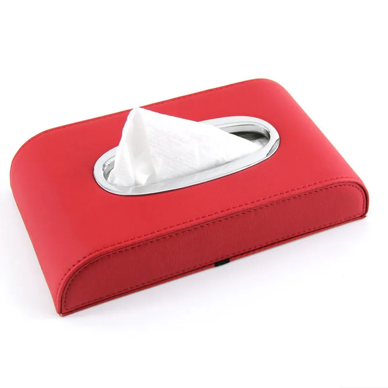 Fashion Car Decorated With Leather Tissue Box