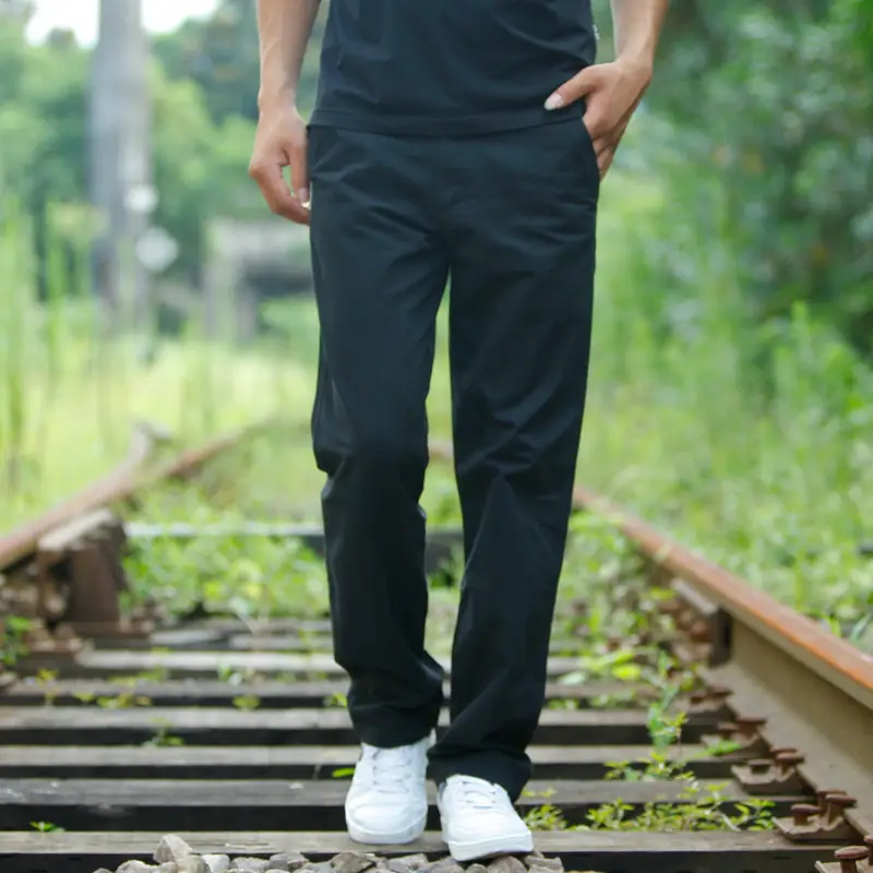 Young Men's Casual Trousers Straight Loose Overalls