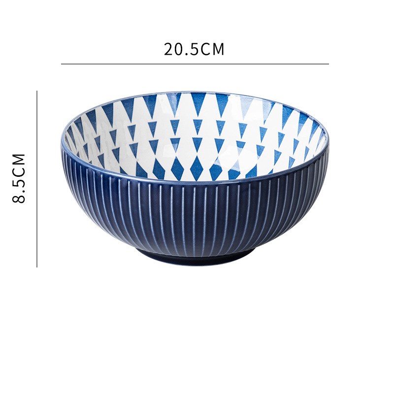 Title 1, Creative Nordic Printing Bowl Embossed Ceramic ...