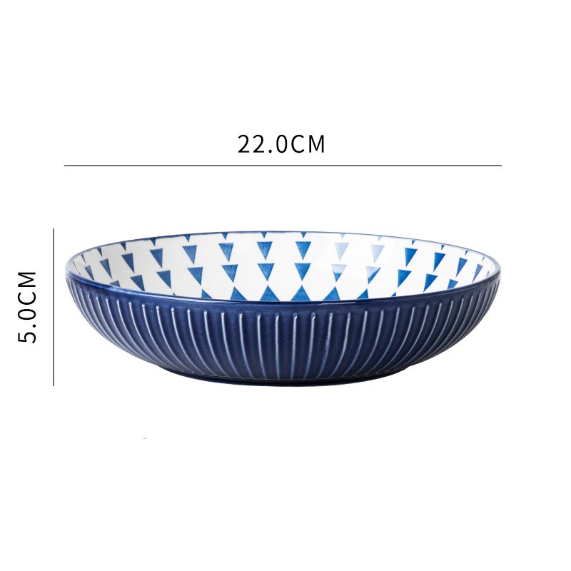 Title 6, Creative Nordic Printing Bowl Embossed Ceramic ...