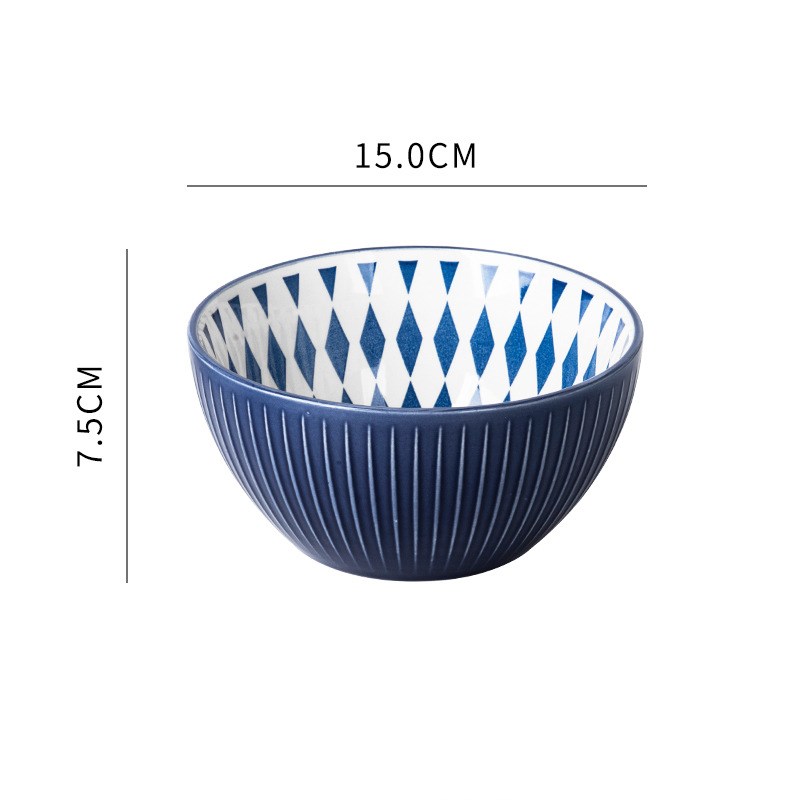 Title 11, Creative Nordic Printing Bowl Embossed Ceramic ...