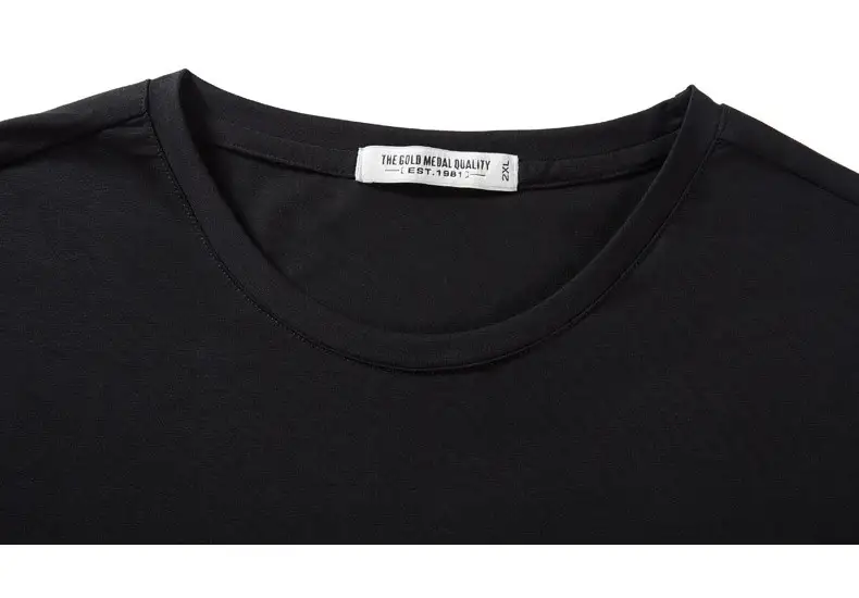 Large Size Fashion Letter Printed T-shirt Men