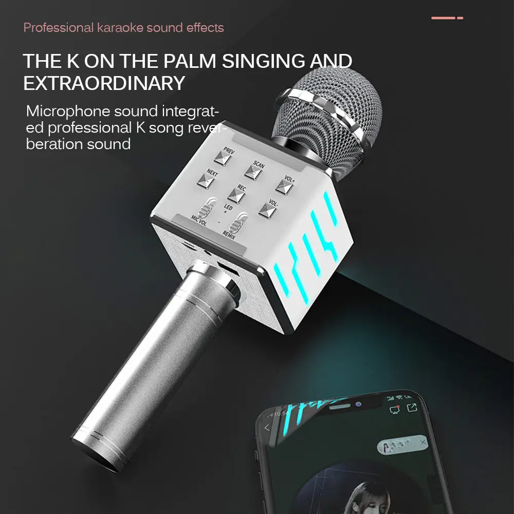 Wireless Bluetooth Condenser Microphone Audio Integrated