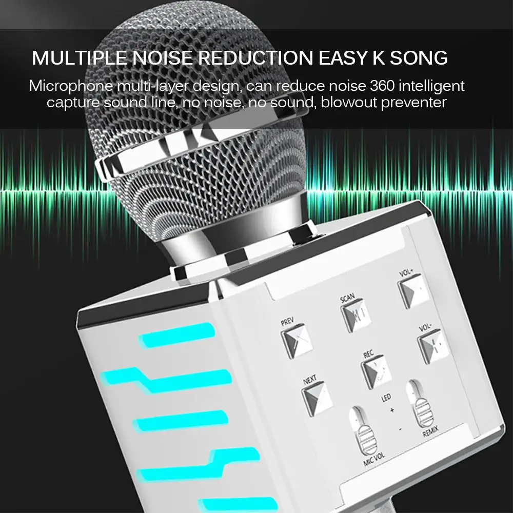 Wireless Bluetooth Condenser Microphone Audio Integrated