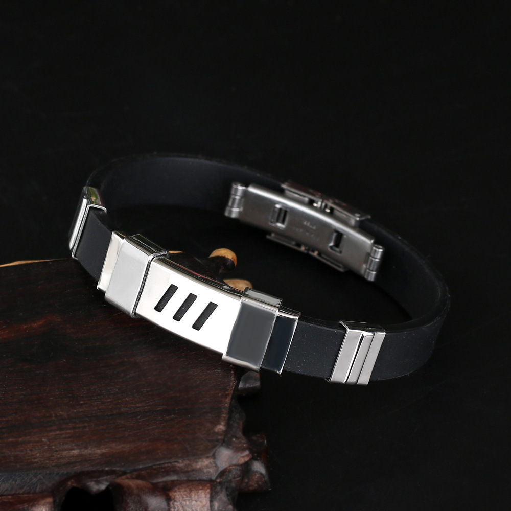 Adjustable Invisible Buckle Bracelet Stainless Steel Bracelet