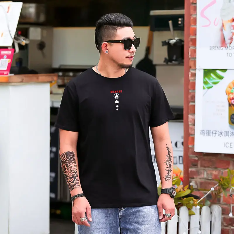Summer Plus Size Men's Print Plus Size T Shirt