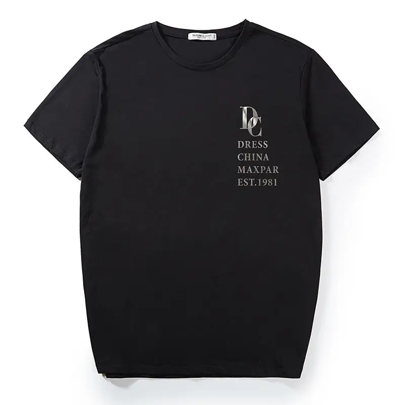 Six Pus Summer Men's Loose Short-sleeved T-shirt Male Silver Letter Printing
