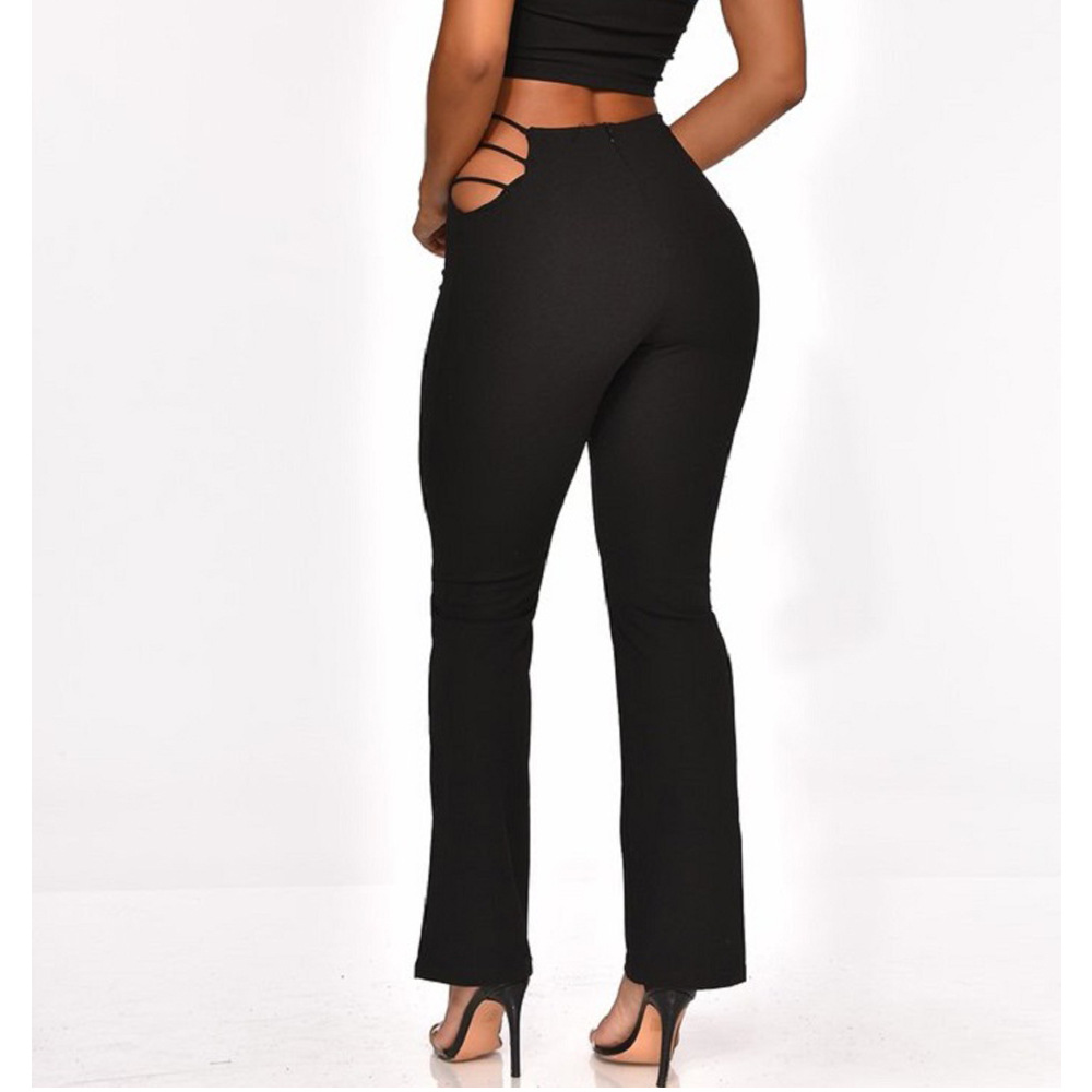 Solid Color Ladies Slim Slimming Long-leg Pants