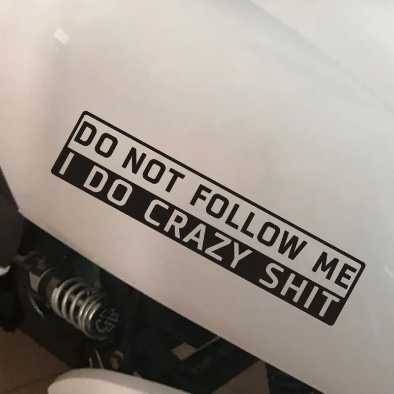 Car Decoration Do Not Follow Me English Sticker – image 4
