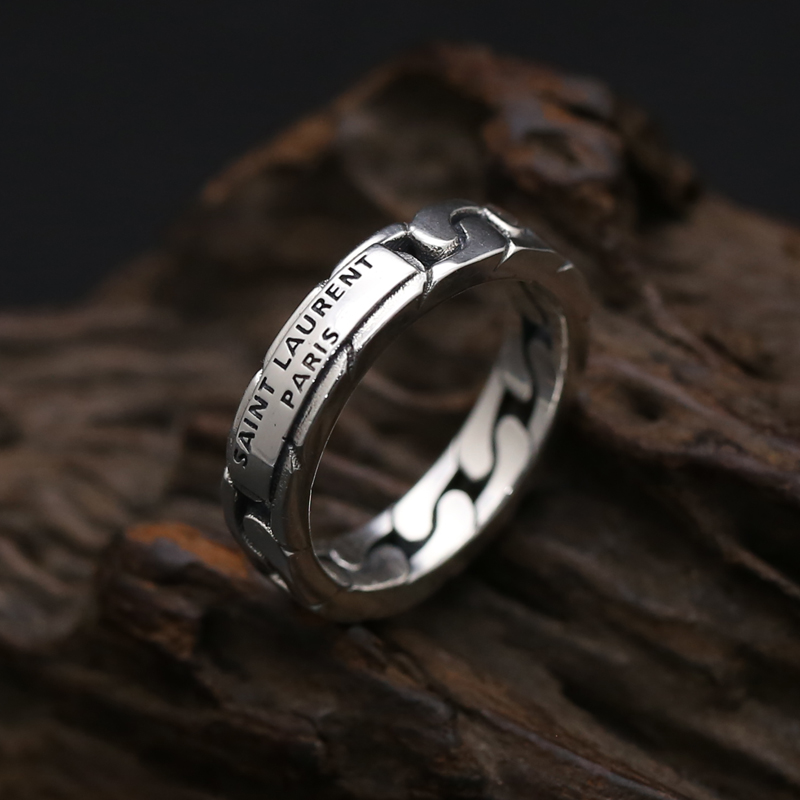 Old Index Finger Ring Fashion Thai Silver Ring