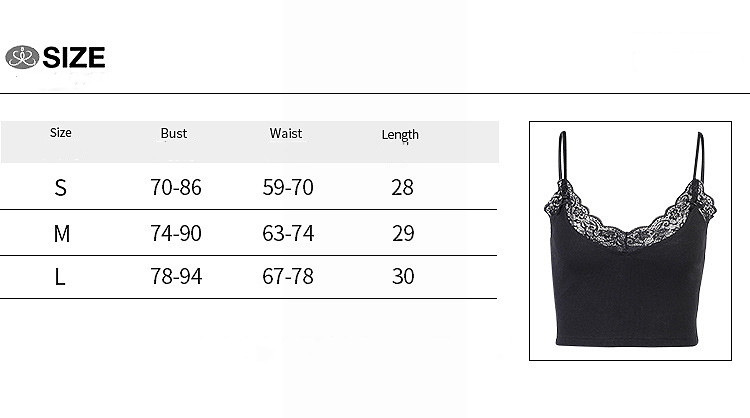 Title 1, Lace V-neck Underwear Vest Top Sexy Women