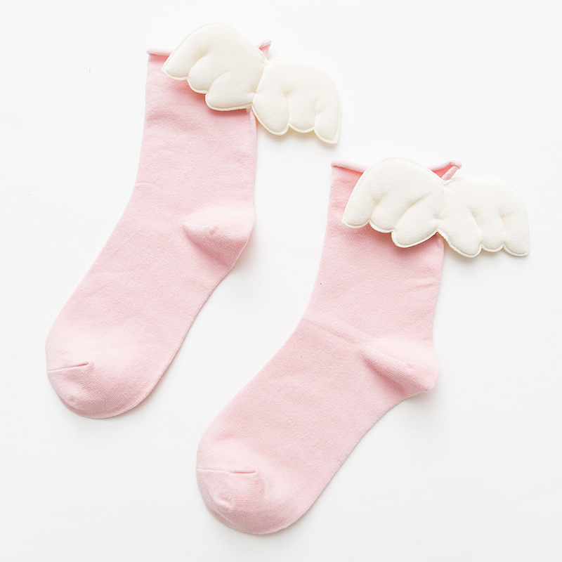 Title 7, Chaussettes pour femmes, couleur unie, talon fr...