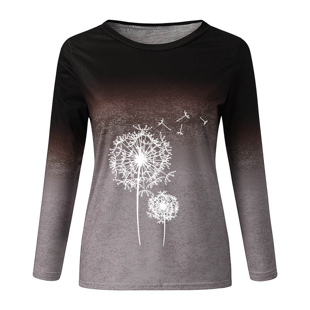 Ladies Dandelion Print T-Shirt