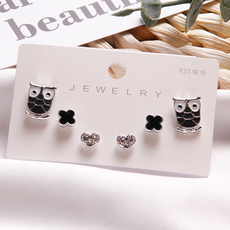 Korean Simple Combination Of Cute Earrings For a Week