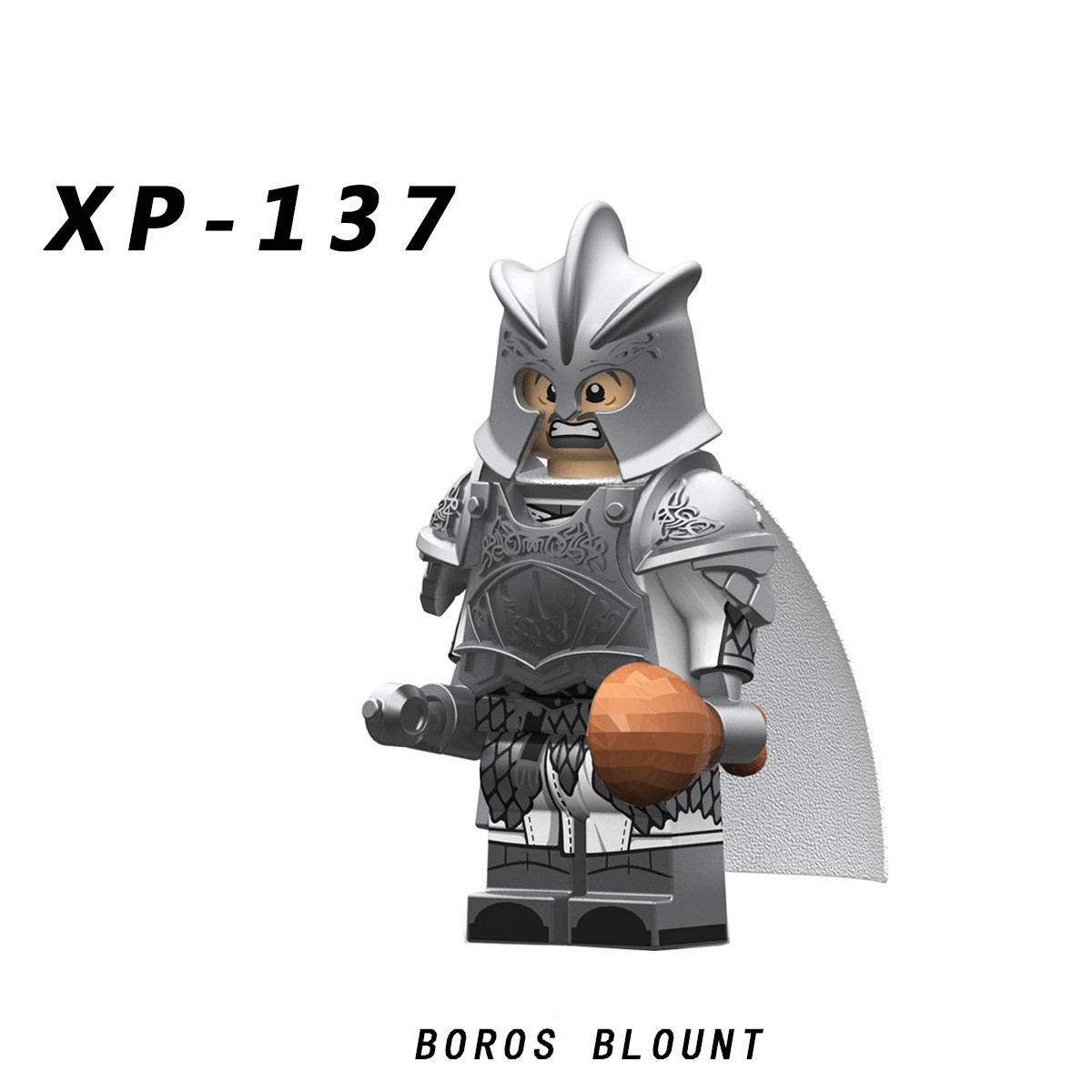 Title 4, Corey Ice And Fire Series Minifigure-Silver Chi...