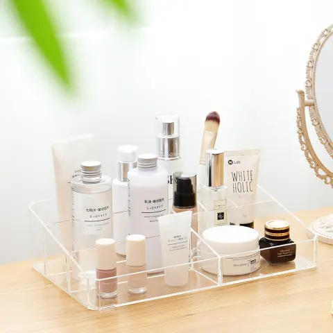 Transparent Plastic Makeup Table Finishing Box