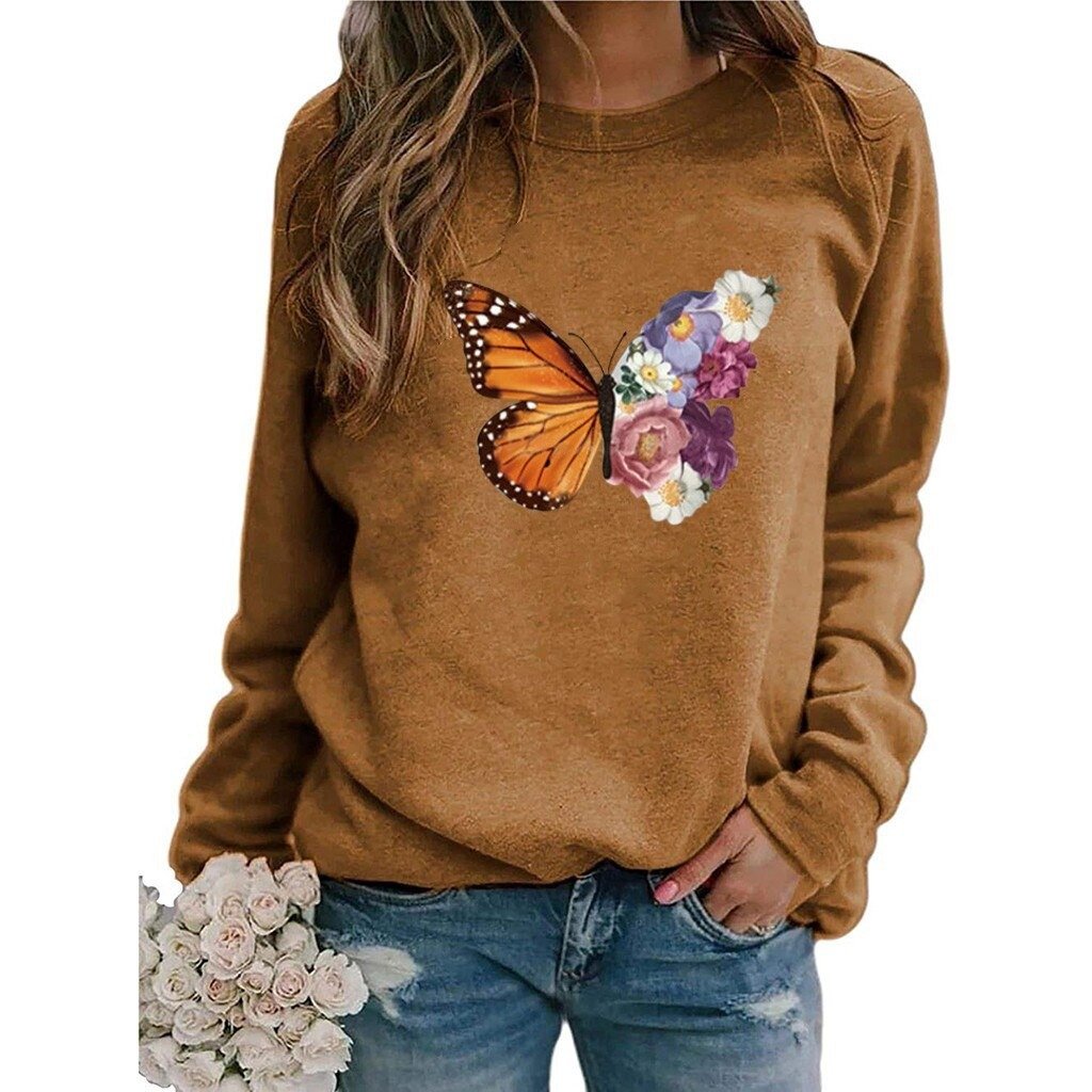 Title 2, Animal European And American Print Crew Neck Sw...