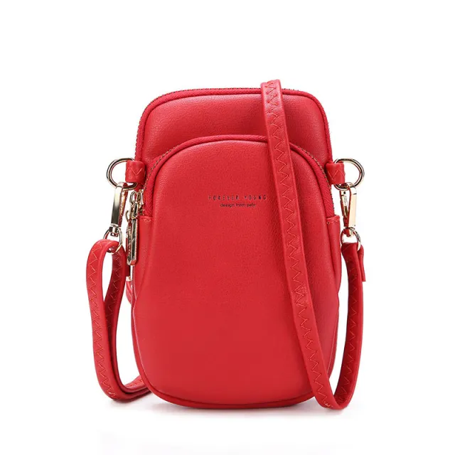 Japanese And Korean Ladies Multifunctional Zipper Coin Purse Red - Shop at LoveMi