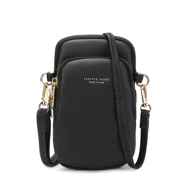 Japanese And Korean Ladies Multifunctional Zipper Coin Purse Black - Shop at LoveMi