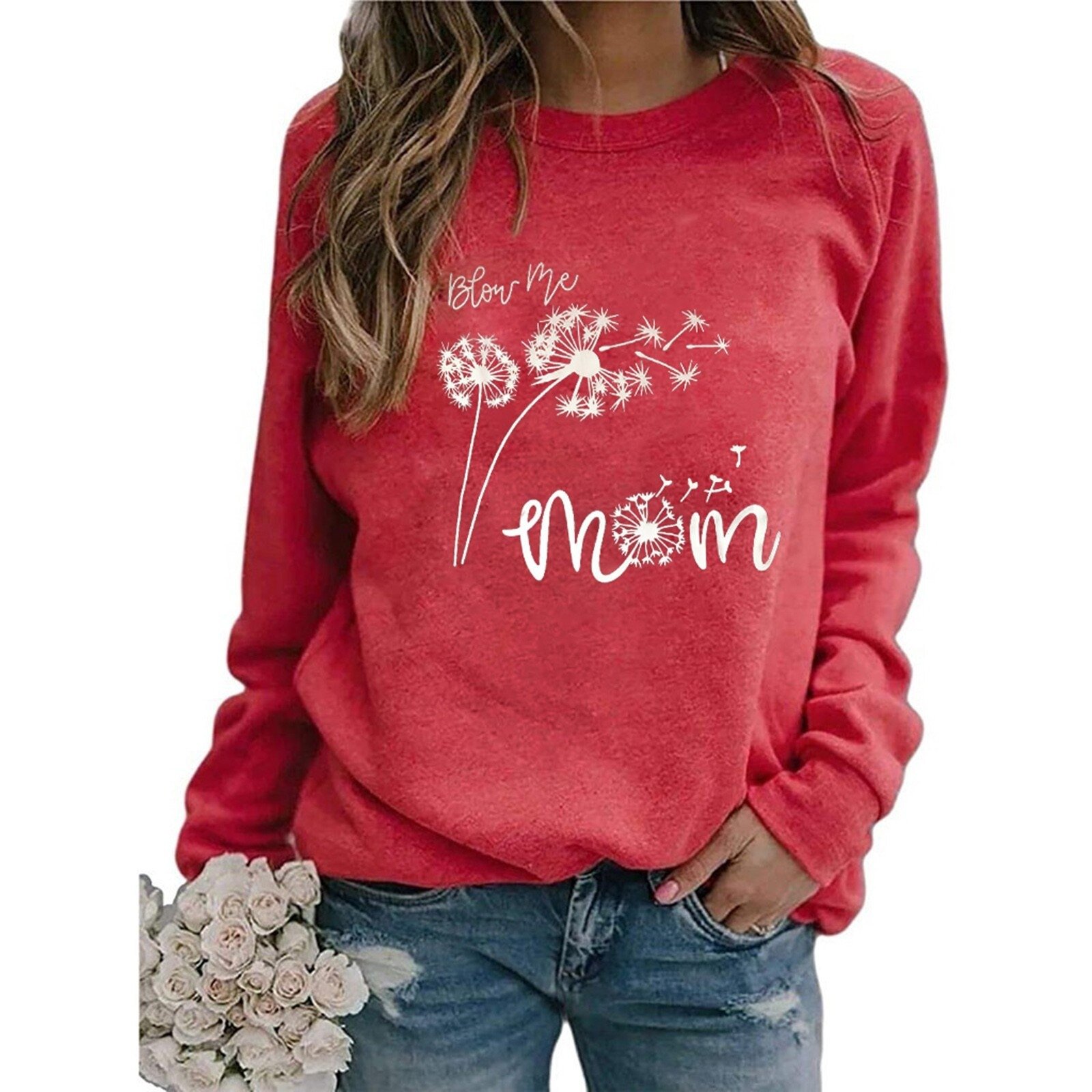Animal European And American Print Crew Neck Sweater
