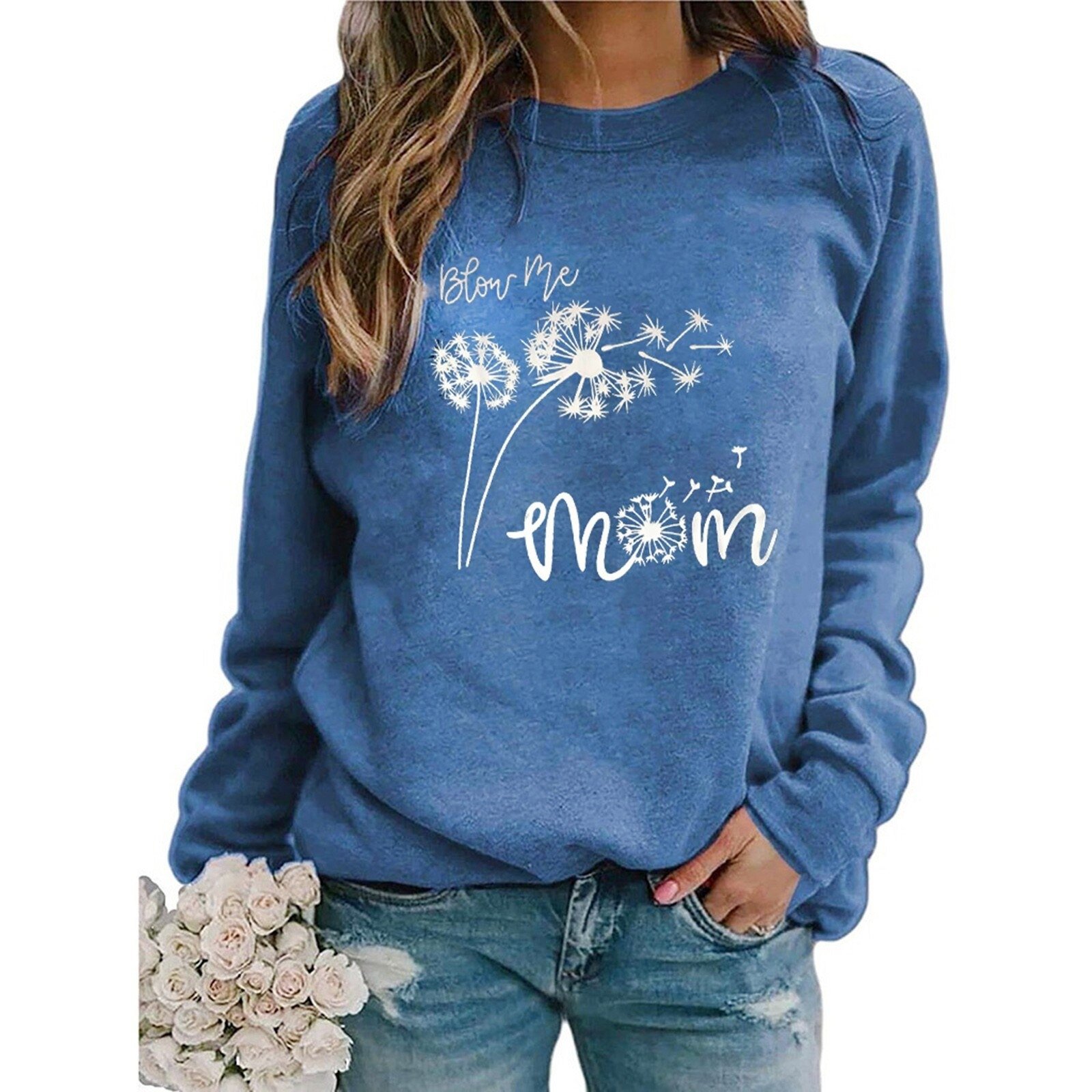 Animal European And American Print Crew Neck Sweater
