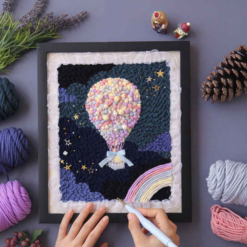 Wool Handmade Embroidery Homemade Embroidery Diy
