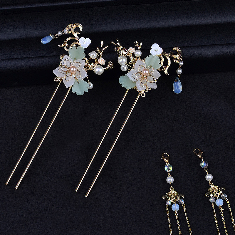 Title 5, Hanfu Hairpin Tassel Complete Set Of Ancient St...