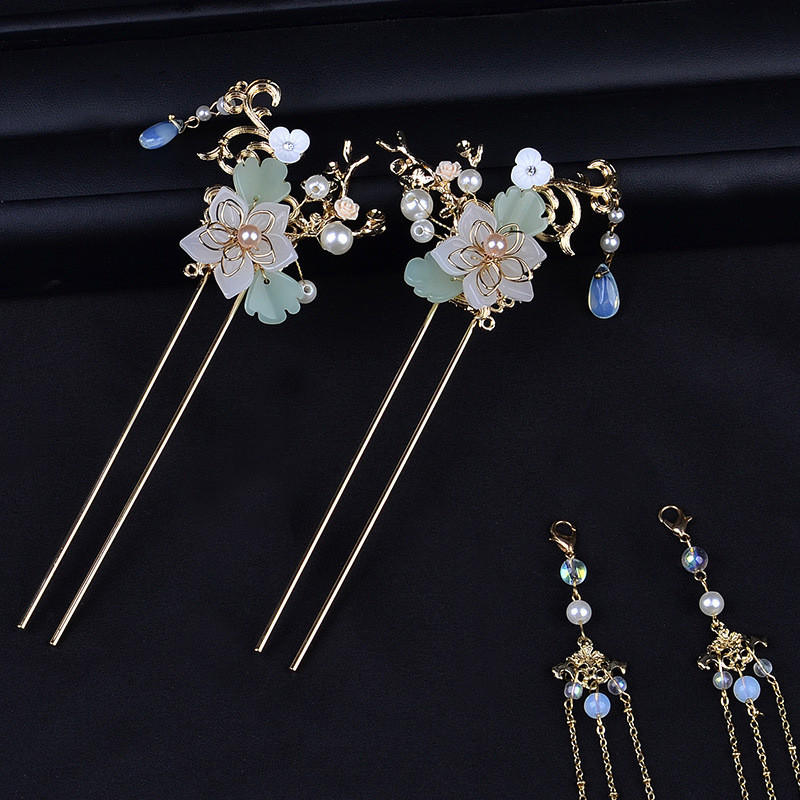 Hanfu Hairpin Tassel Complete Set Of Ancient Style Hair Crown Set