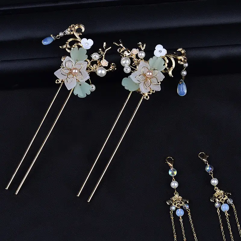 Hanfu Hairpin Tassel Complete Set Of Ancient Style Hair Crown Set