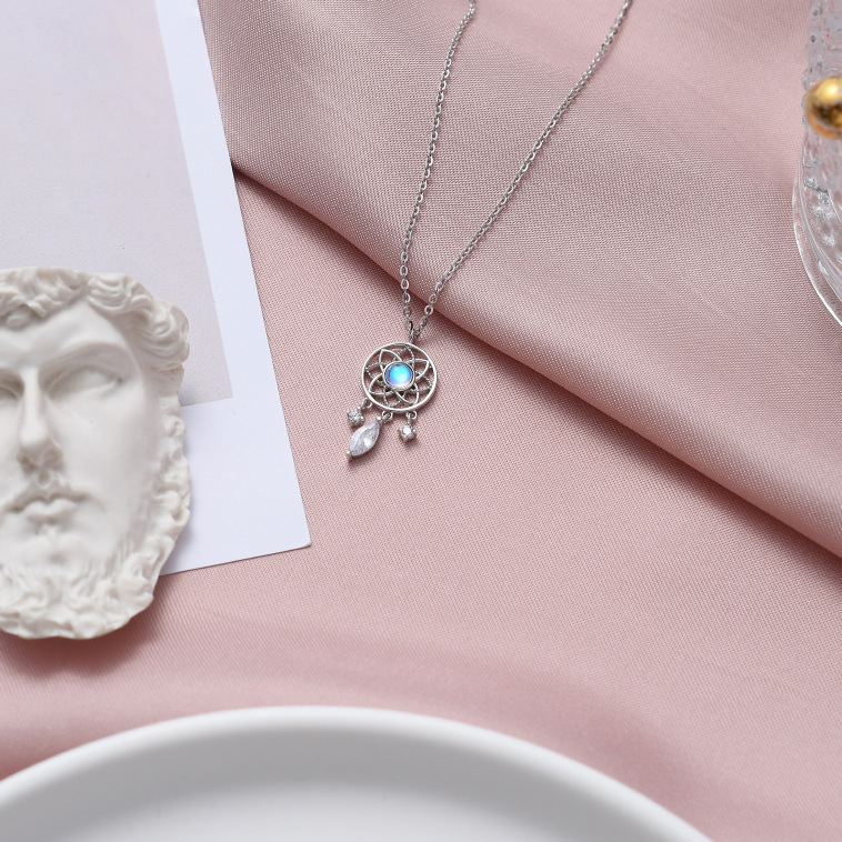 Cold Wind Simple And Colorful Dream Catcher Necklace