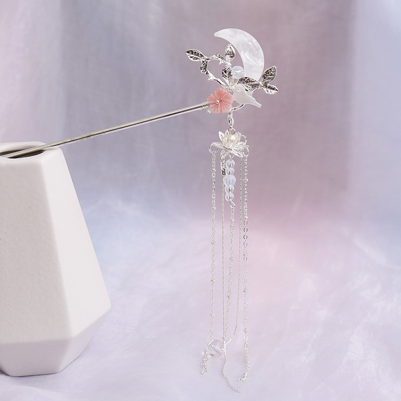 Super Long Fringed Hair Accessories Step By Step Simple Hairpin