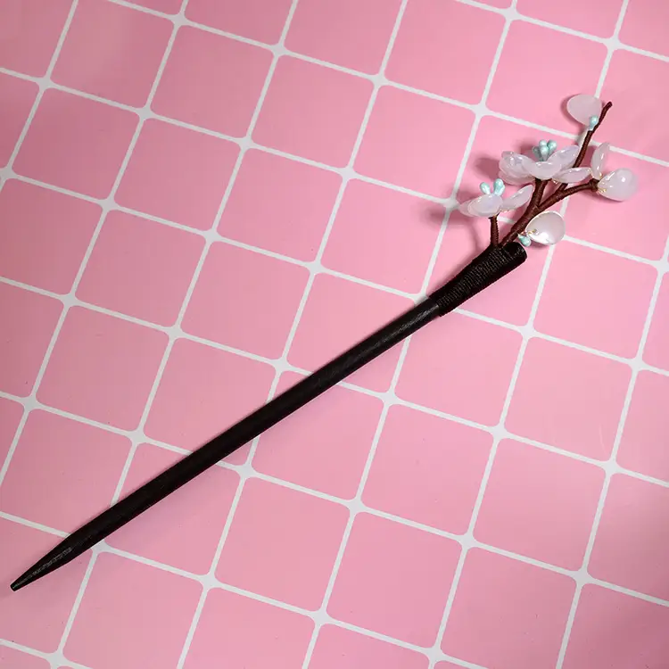 Net Red Hanfu Accessories Costume Pan Hair Headdress Super Fairy Handmade Plum Hairpin