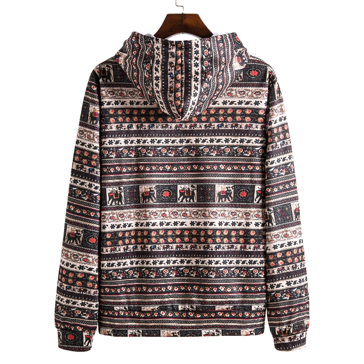 Title 8, Printed Retro Ethnic Style Men