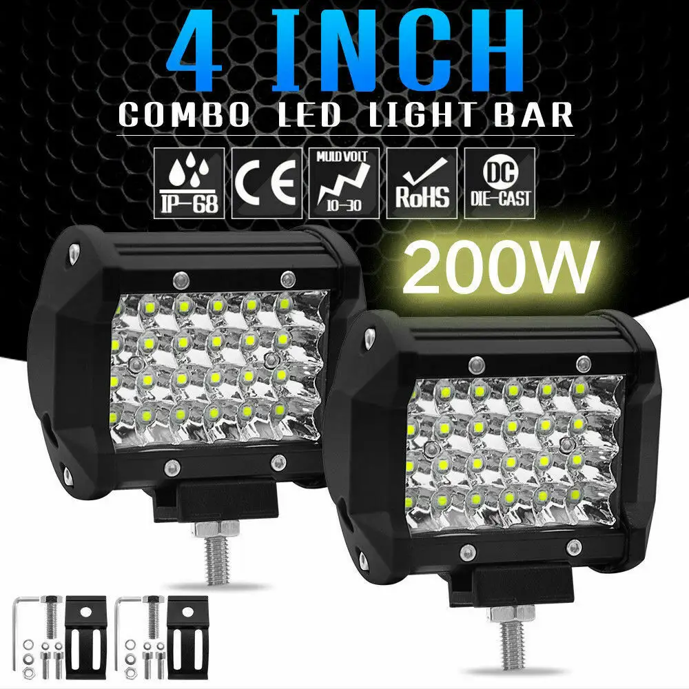 200W Working Light Spotlight Strip Cross Country Roof