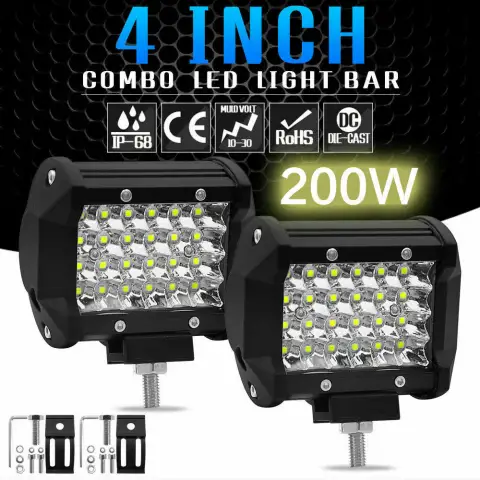 200W Working Light Spotlight Strip Cross Country Roof