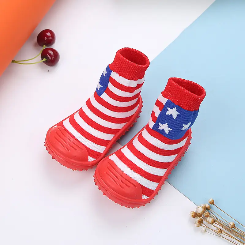 Children's Socks Shoes Multicolor Cartoon Boys And Girls Toddler Shoes Baby Floor Socks Shoes