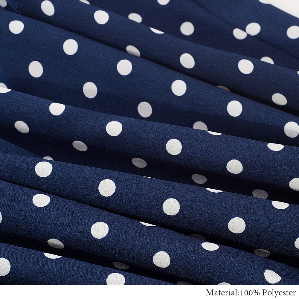 Lace-Up Stand Collar Fashion Stitching Big Swing Dress